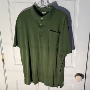 Lands' End Men's Forest Green Polo